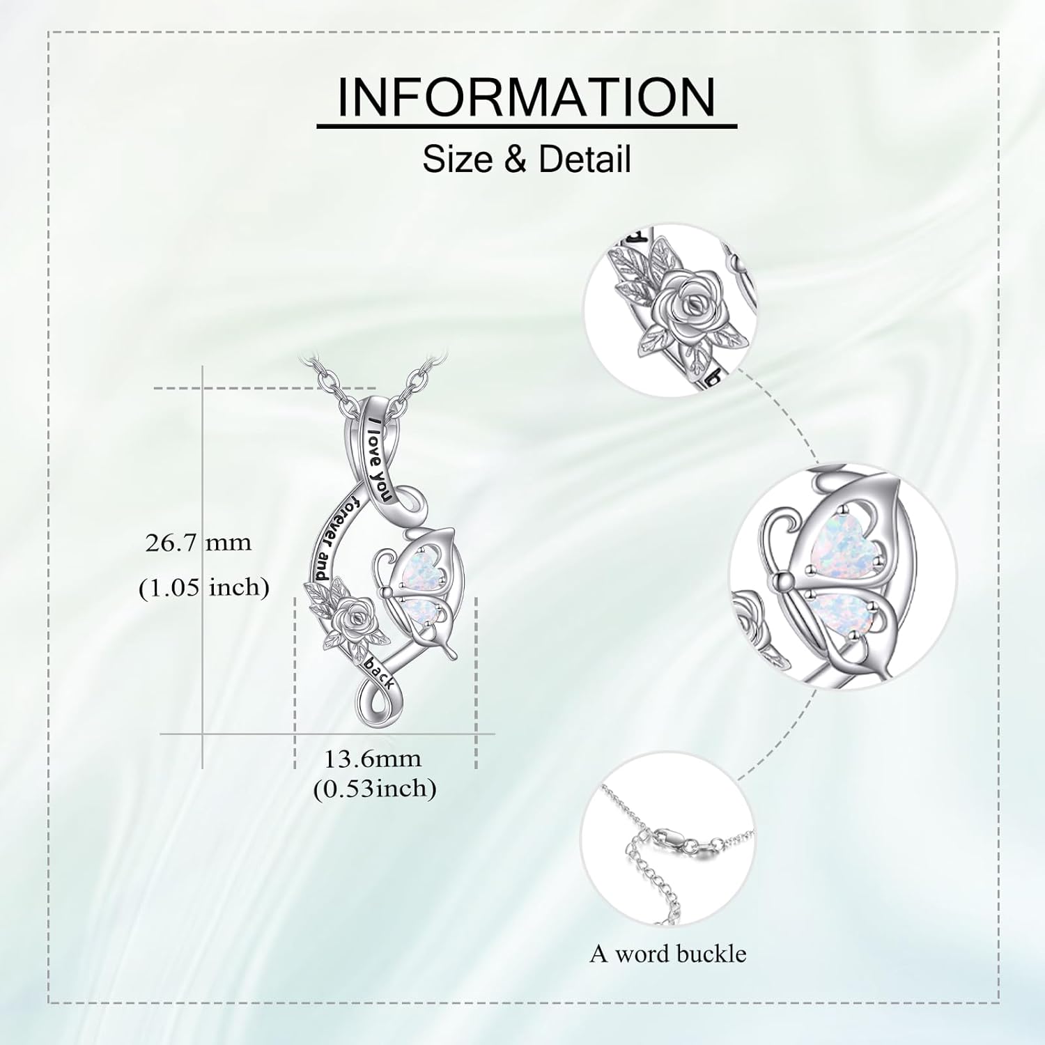 Dog Paw/Dragonfly/Hummingbird/Butterfly Necklace 925 Sterling Silver Infinity Pendant Memorial Jewelry Gifts for Women Wife Mom Birthday Mothers Day - Image 4