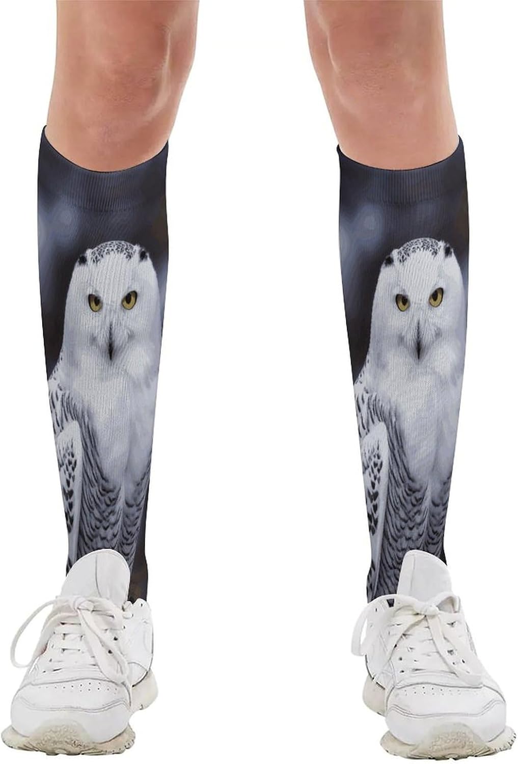 Arctic Owl Crew Socks Calf Socks Athletic Crew Sock