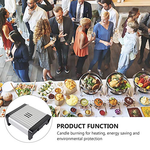 Aquecedor de bule de chá da Hemoton, forno de aquecimento de vela de chá único, aquecedor de pratos