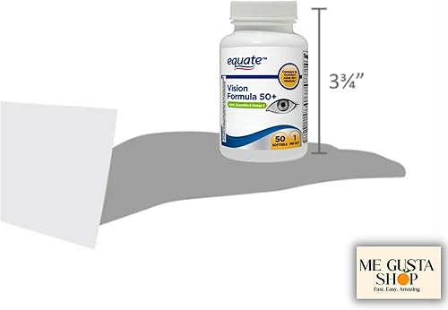Miniatura 5 de ME GUSTA SHOP Equate Vision Formula with Lutein 50+ Tablets Suplemento dietético, 50 unidades incluye organizador de píldoras