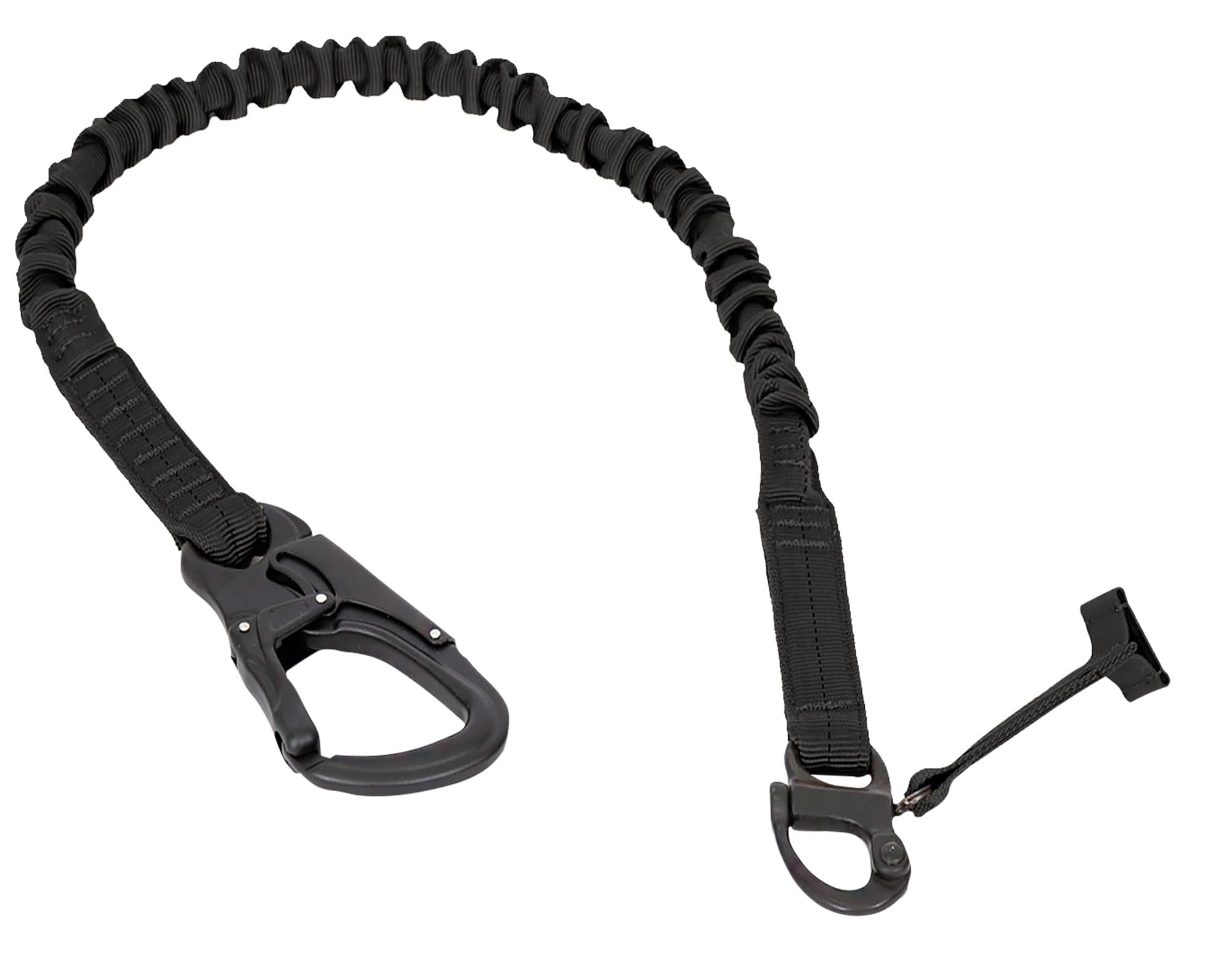 Warrior - A.S. Warrior Assault Personal Retention Lanyard Tango Carabiner + Clip SNAP (Correa de seguridad) (Negro)