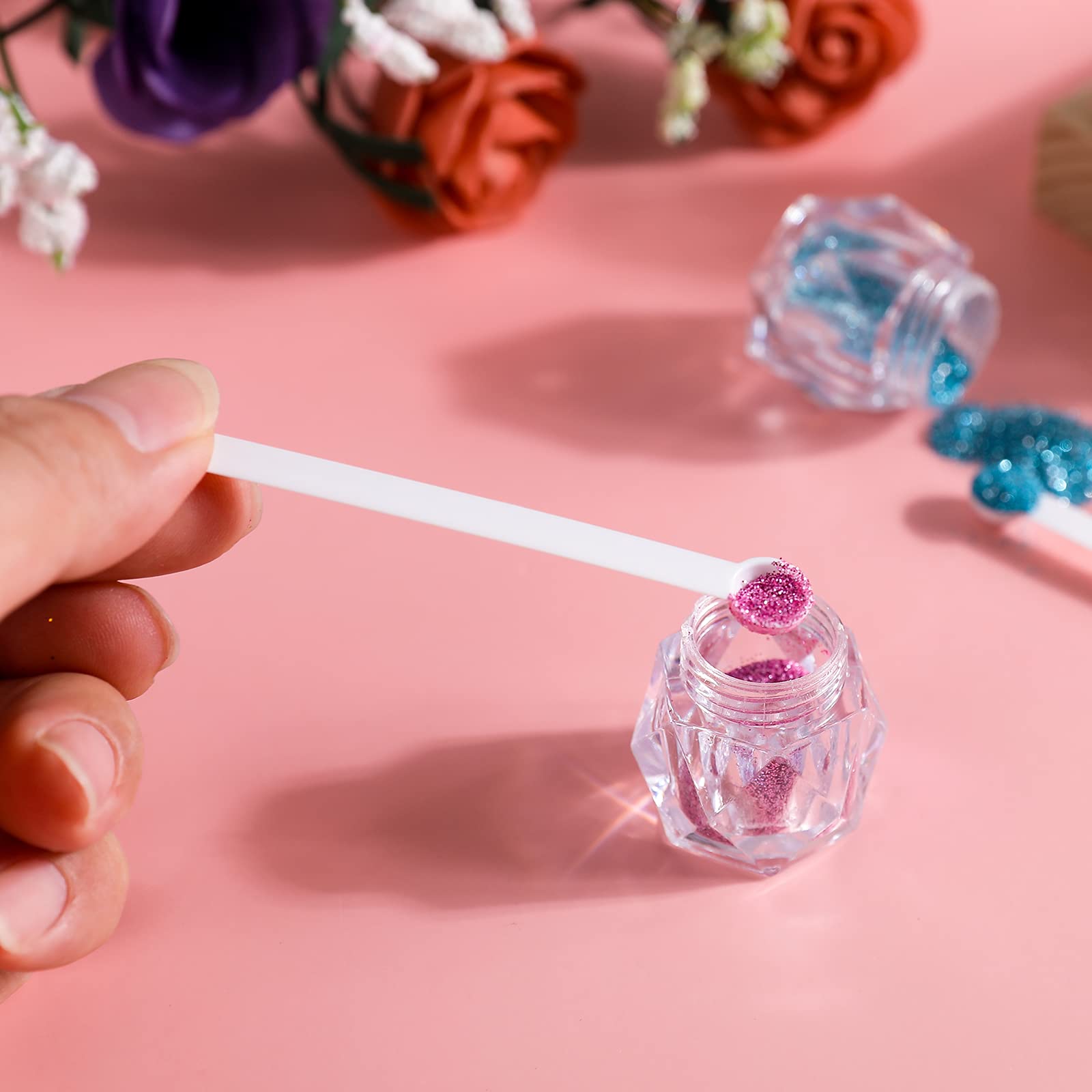 50 Cucchiaini Micro Dosatori Da 150 Mg - In Plastica, Per Polveri, Spezie, Cosmetici - Precisione E Praticità - Foto 2