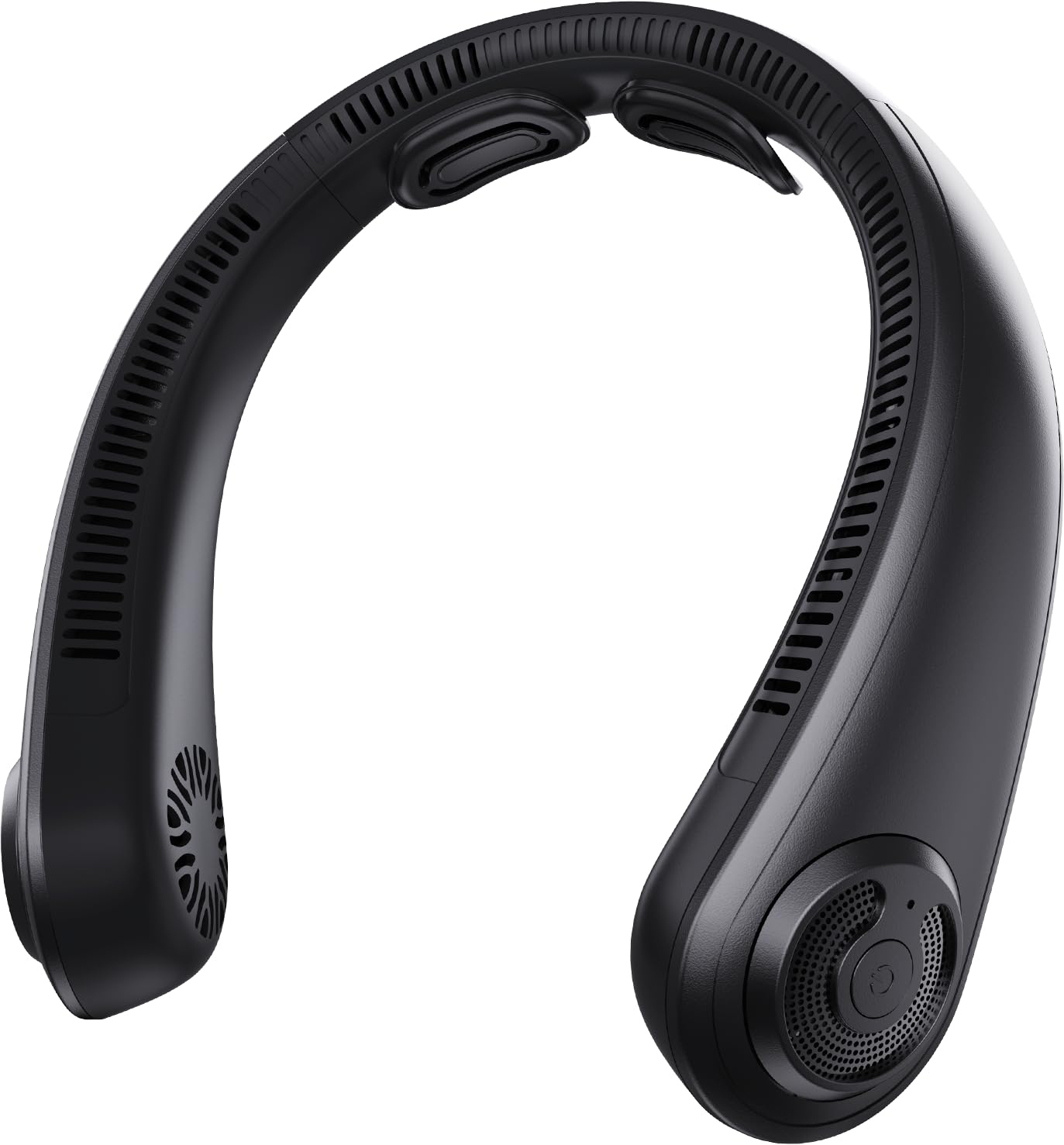 Ventilateur de cou portable rechargeable à 5 vitesses avec flux d'air tout autour et support