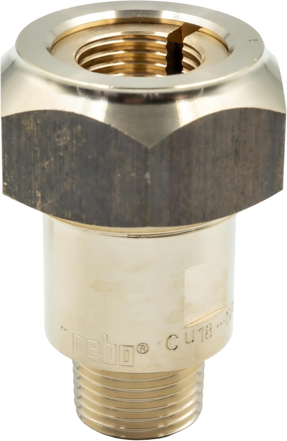 Racor de reparación Gebo 22 mm con rosca macho 3/4" DVGW – Racor de compresión de latón para tuberías de cobre – Compatible con agua potable | DVGW, rosca macho, conexión de compresión, tubos de cobre, instalación rápida