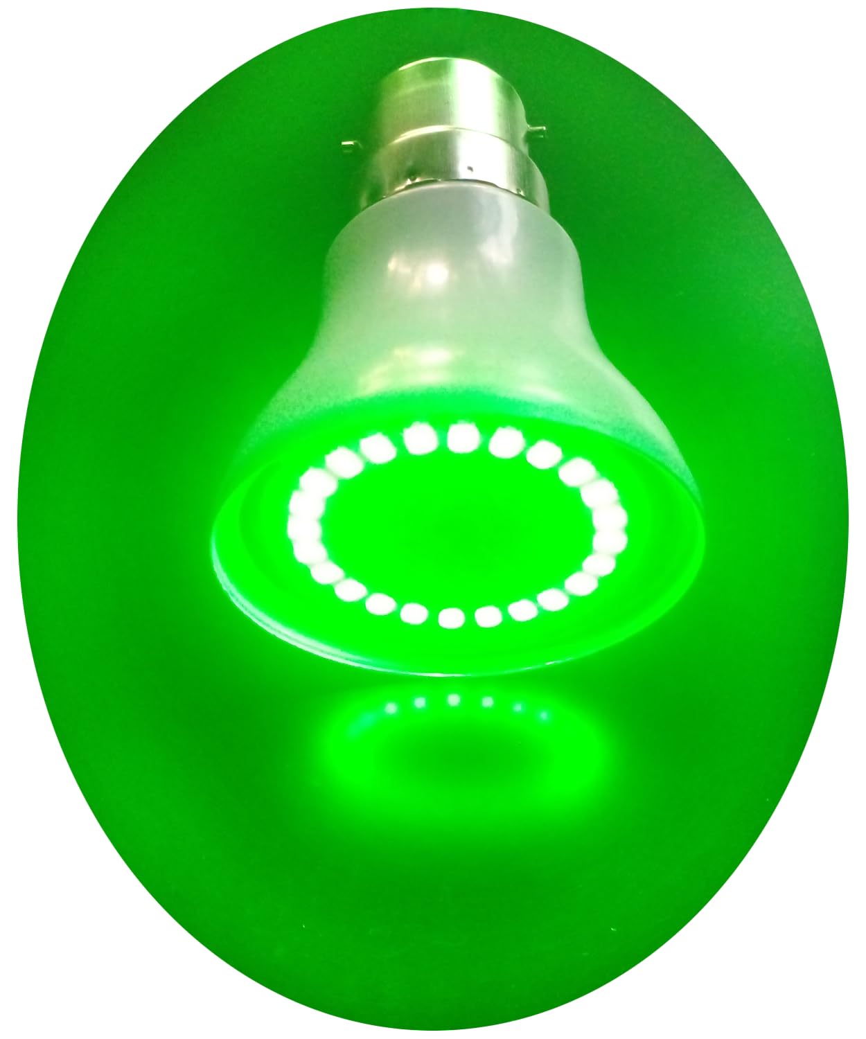 TORPE-12W 24 LED Plant Grow Light Green 525nm Bulb B22 with clear pc cover. 90 Days warranty-image-20