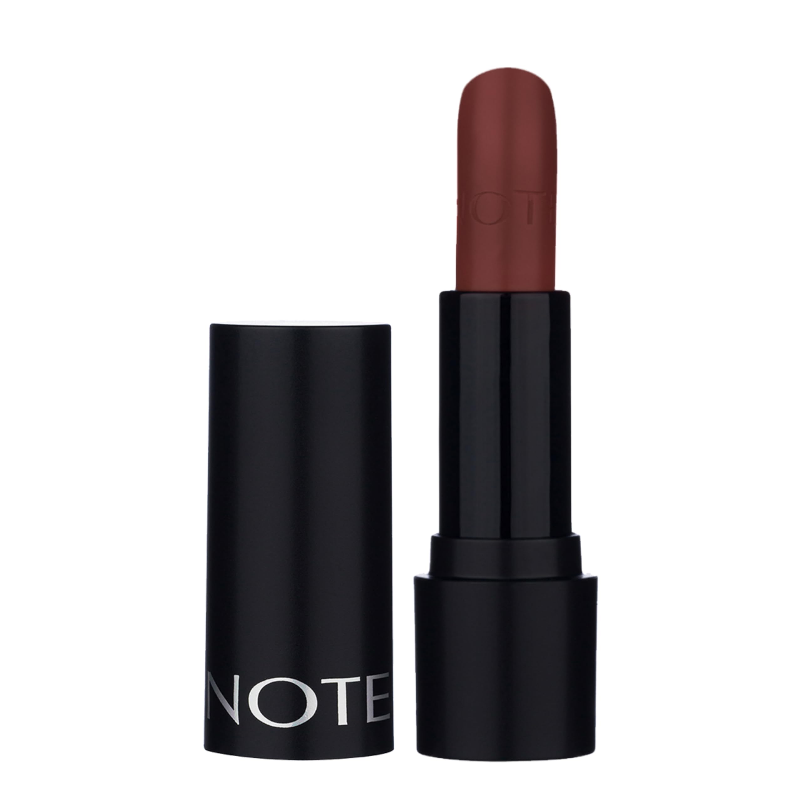 Note Cosmetics Deep Impact Lipstick 10 Fall in Pink Kremsi Dokulu Yarı Parlak Ruj, Kahverengi