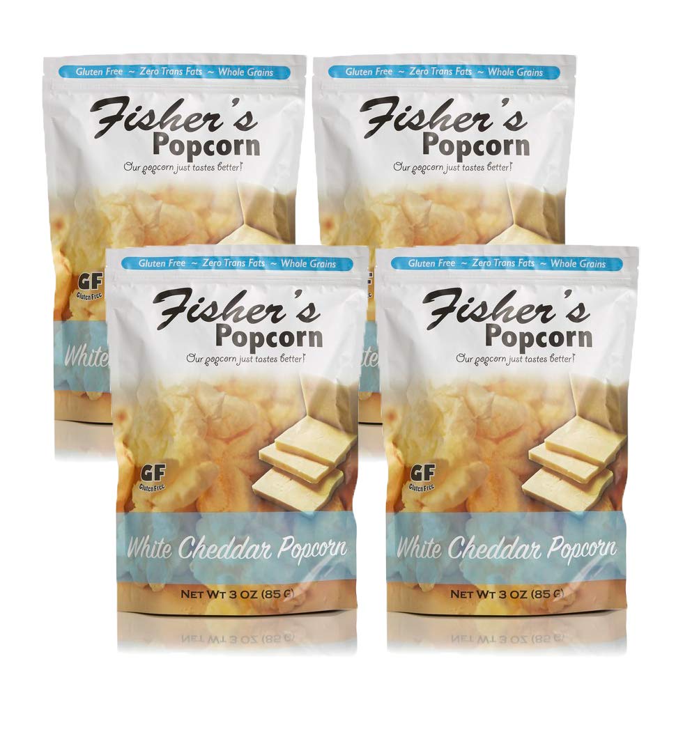 Fisher's Popcorn | White Cheddar Flavor | 3oz Bag