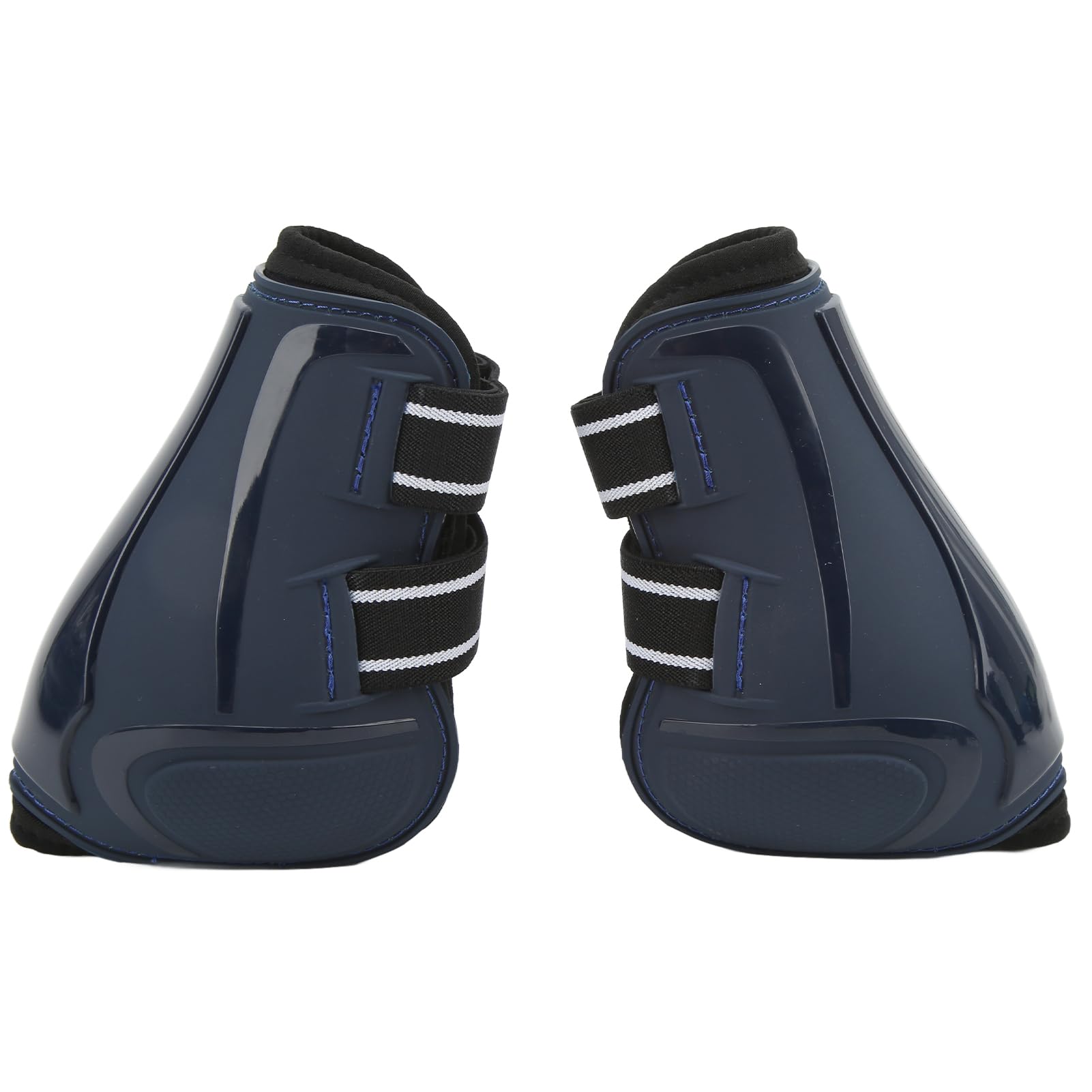4 Protectores para Patas de Caballo, Botas para tendones de Caballo de Neopreno con absorción de choques y Carcasa Exterior de PU para Montar y Saltar, Forro Transpirable para Uso