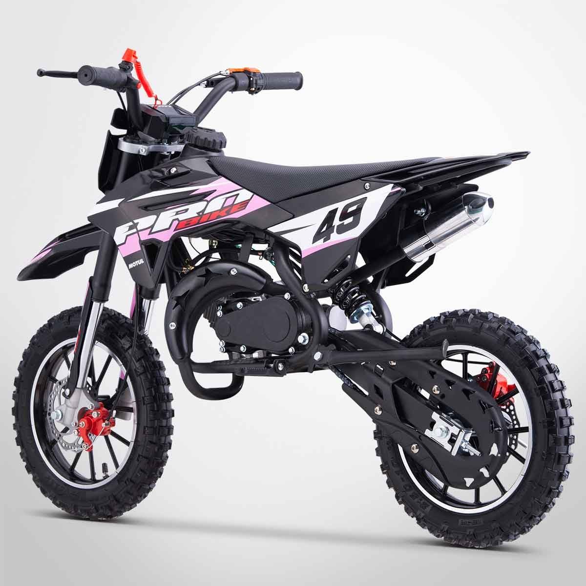 Pocket Cross PROBIKE 49 / Mini Moto Enfant 50cc / Édition 2025 / Rose