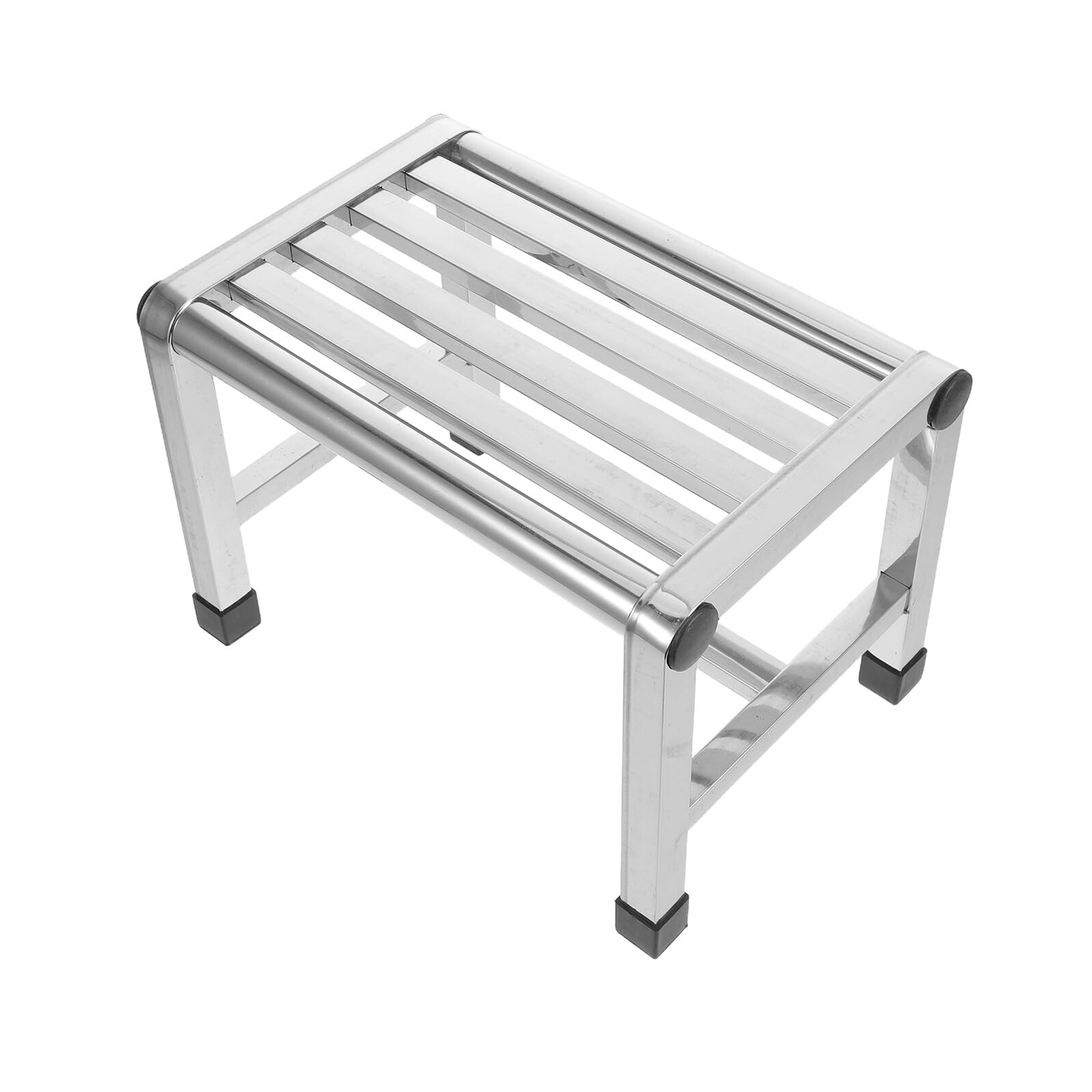 Taburete Hueco para Ducha de Acero Inoxidable, Banco Pequeño para Baño, Asiento Antideslizante Resistente, Adecuado para Uso Doméstico y Exterior, Soporte para y Adultos,
