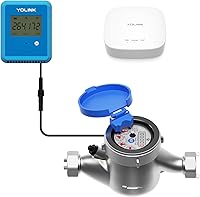 YoLink FlowSmart NSF 0.75" Smart Water Meter: Leak Detection, Usage Monitor, Hub Included - YS1603+YS5007