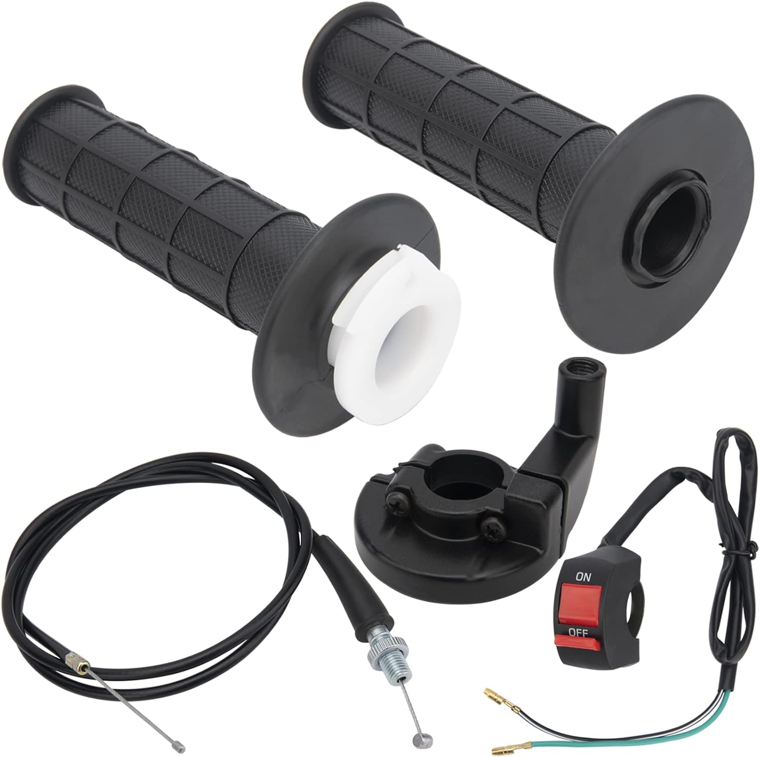 Twist Throttle Accelerator Handle Grips And Bent Cable Throttle Cable