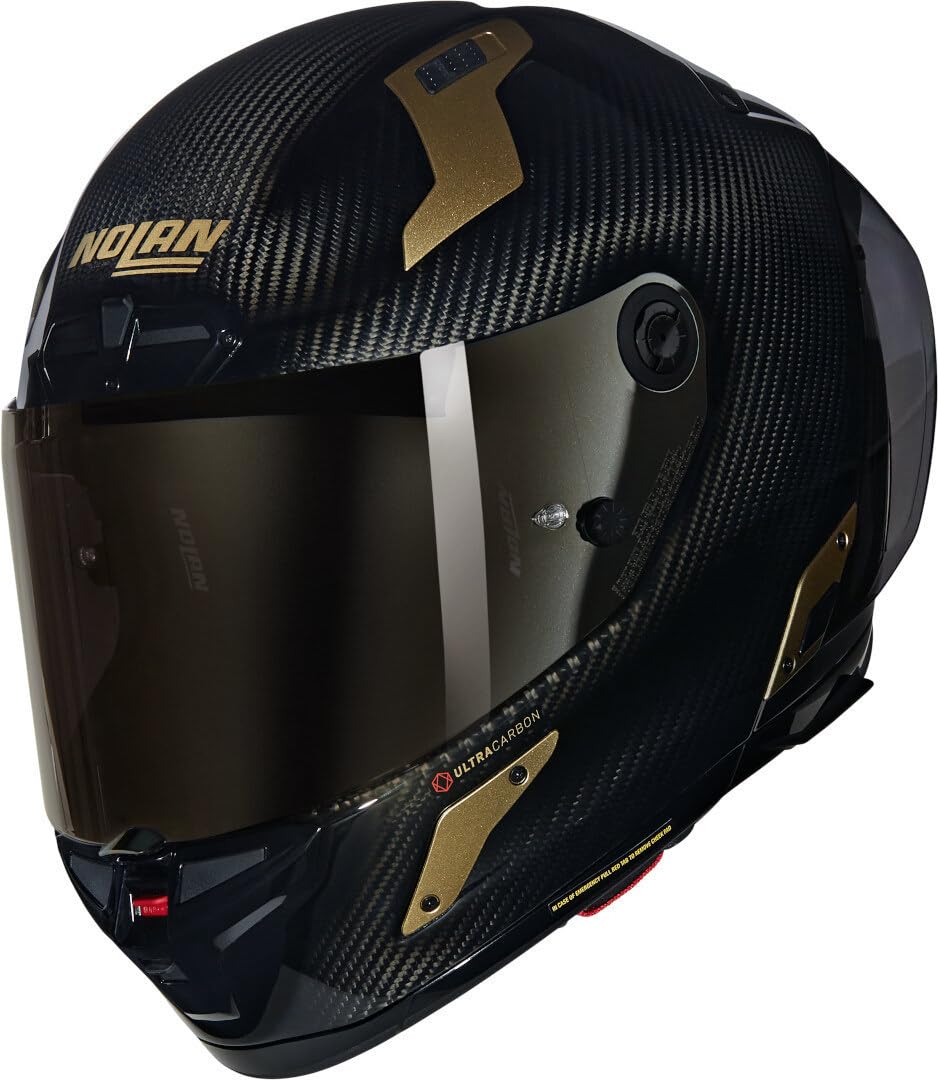 Nolan X-804 RS Ultra Carbon Kapalı Motosiklet Kaskı-Aureo 330-XL