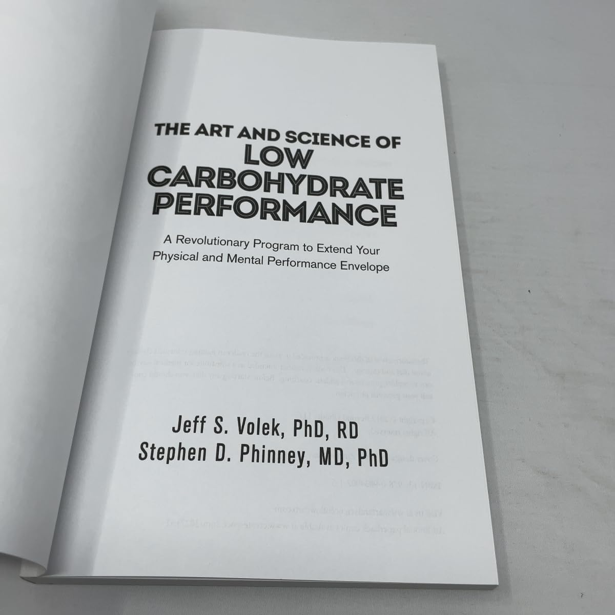 The Art and Science of Low Carbohydrate Performance