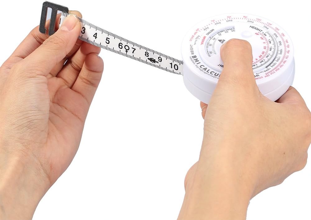 Body Tape Measure, Retractable Fitness Measurement Tape for Body Fat Tracking, Sports Measurement Tool, Accurate Body Composition Ruler, Gym Workout Tracking Accessory