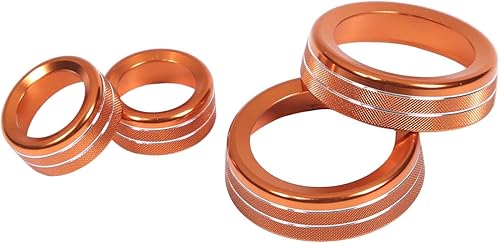 Miniatura 10 de Cubierta de botón de ajuste de volumen de aire acondicionado de aleación de aluminio compatible con Chevrolet Corvette C7 2014 2015 2016 2017 2018