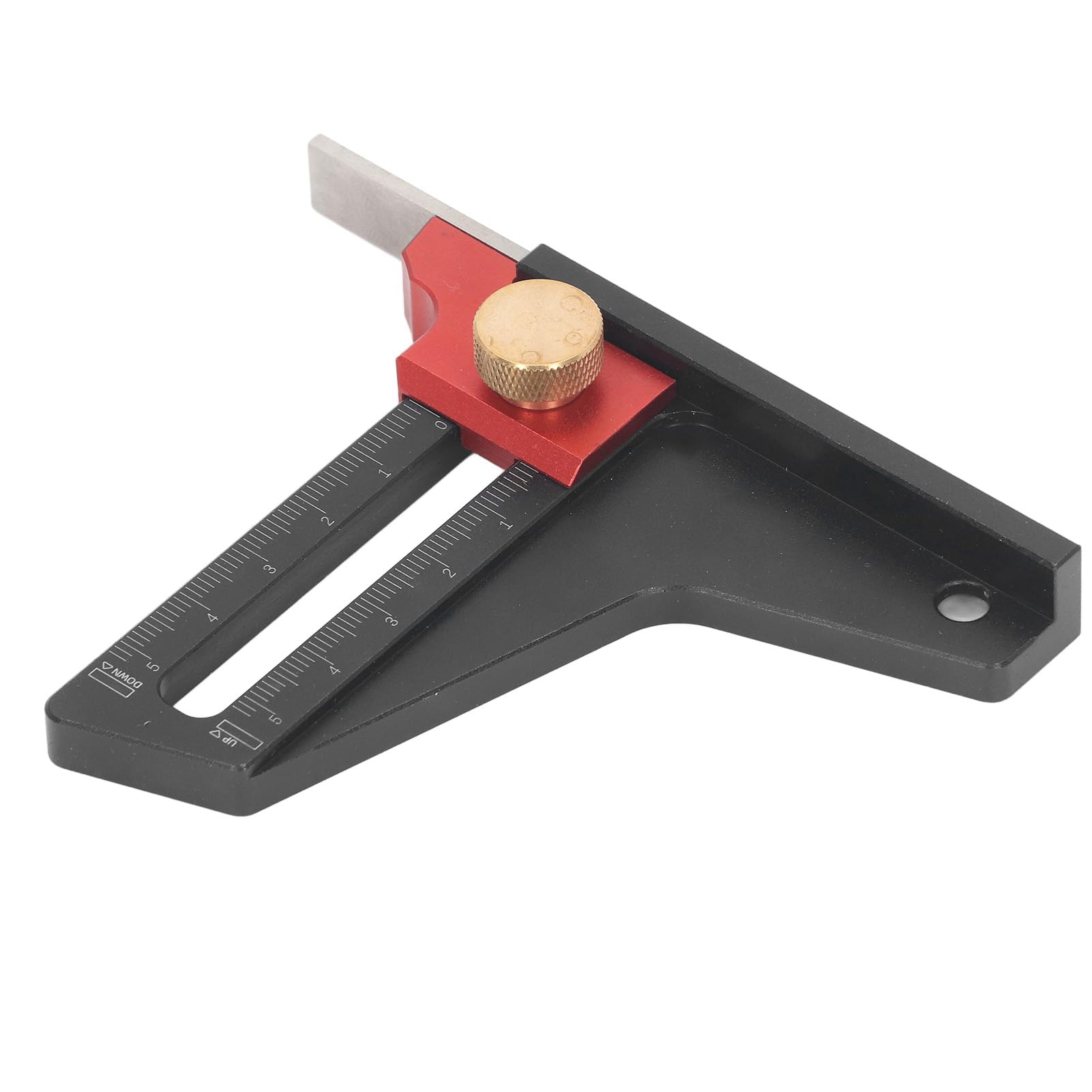 Misuratore di Altezza Tavolo in Lega di Alluminio per Lavorazione Legno, Strumento di Misurazione Profondità CNC