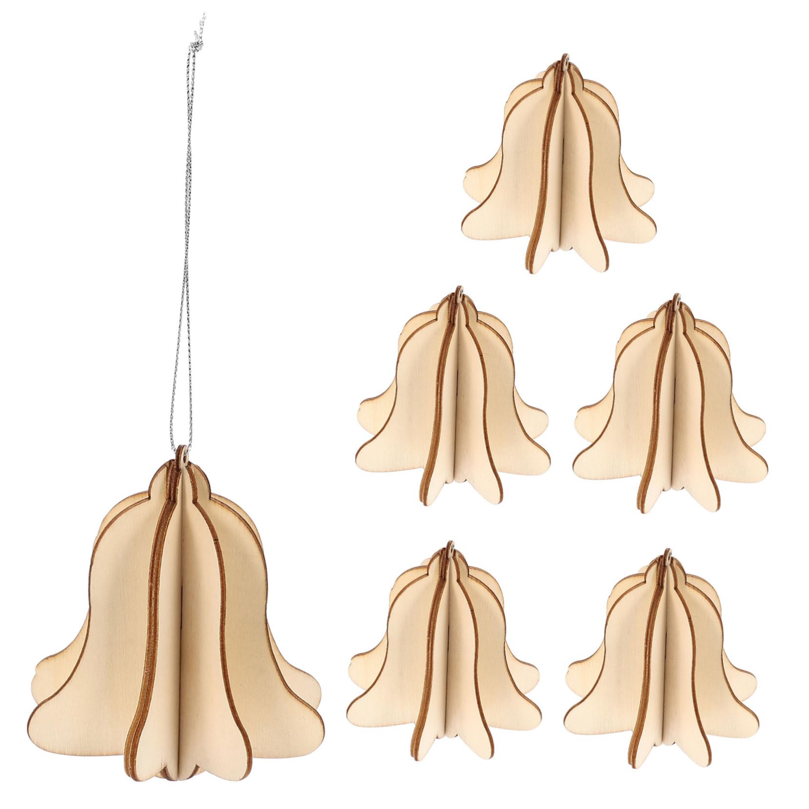 SEWACC 24stücke Weihnachtsbaum Weihnachtsornament Unvollendete Bastelartikel Für Festliche Dekoration Leicht Zu Bemalen Gestalten