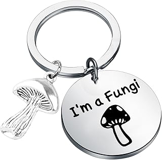 Mushroom Keychain I'm a Fungi Keychain Mycology Gift Mushroom Hunter Gift Fungus Lover Gift Fungi Pun Gift