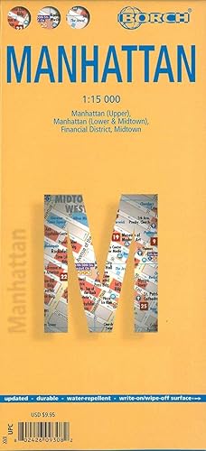 Manhattan. Map 1:15 000: Manhattan (Upper), Manhattan (Lower &amp; Midtown), Financial