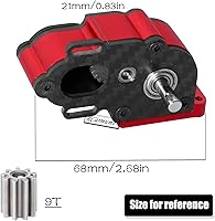 Vista 7 de Caja de cambios de transmisión central Actualizaciones Parte para 1/10 RC Crawler car Axial SCX10 SCX10 ii 90047 Wraith, caja de cambios