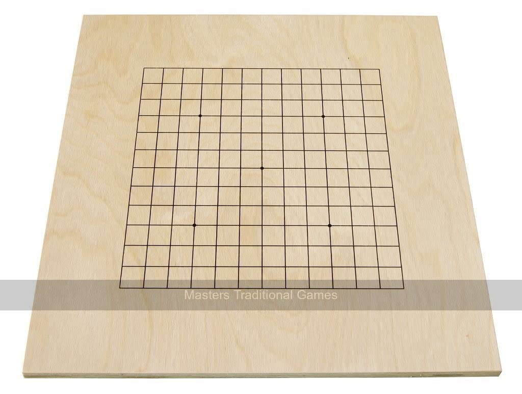 Go Masters - Starter Go Set - Wooden Board (19x19 and 13x13)
