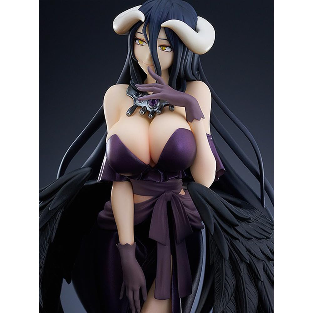 Albedo Figurine Anime 18 cm Mignon Fille Modèle Robe Statue PVC Objets de collection Statue Décoration de bureau Cadeau