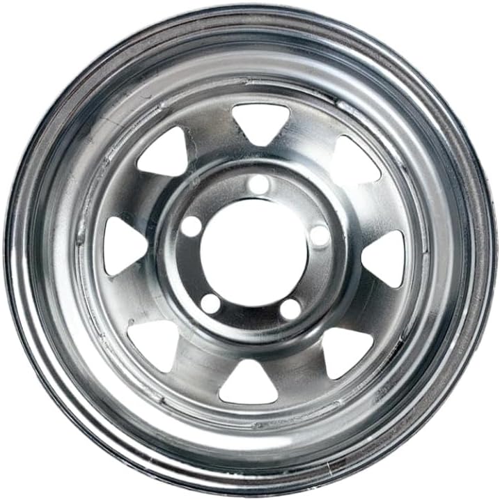 12 Inch X 4.5J Chromed Spoke Trailer Rim 5-114.3 Bolt Pattern Compatible with Caravan Boat RV
