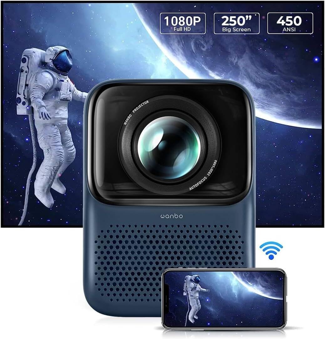 WANBO T2 Max (New) Full HD 1080p Portable Projector-Android TV 9