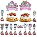 KRUCE 22 Piezas LOL Cake Topper, LOL Happy Birthday Party Supplies Cupcake Topper para decoraci ón de niños