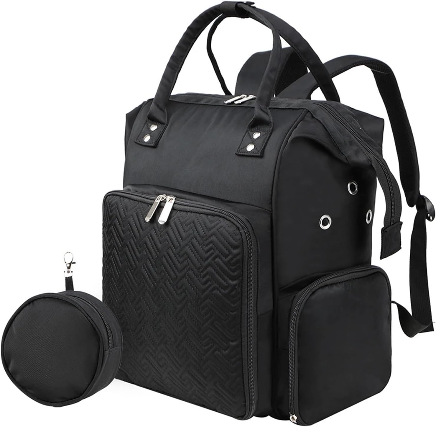 Portable Crochet Bag Thread Yarn Storage Backpack Portable Knitting Needles Organizer Backpack Lightweight Wear-Resistant Sewing Accessories Knitting Tools Storage Bag