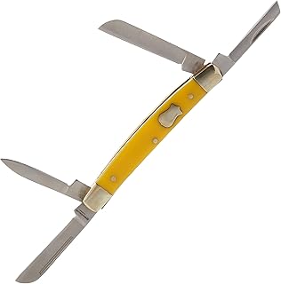 Boker Plus 01BO214Y Congress Yellow Knife with 2 1/2 in. Blade