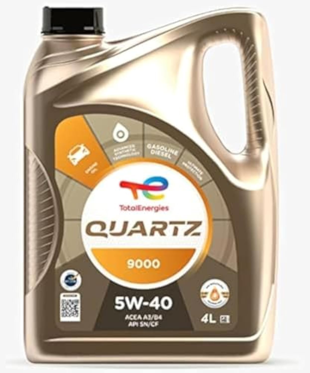 QUARTZ 9000 5W40-4 Liters Synthetic Engine Oil