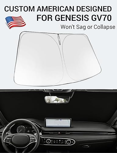 Vista 779 de Proadsy Parasol para parabrisas para BMW X1 F48 2016-2022 de 4 capas plegable, protector de parasol frontal que bloquea los rayos UV y mantiene