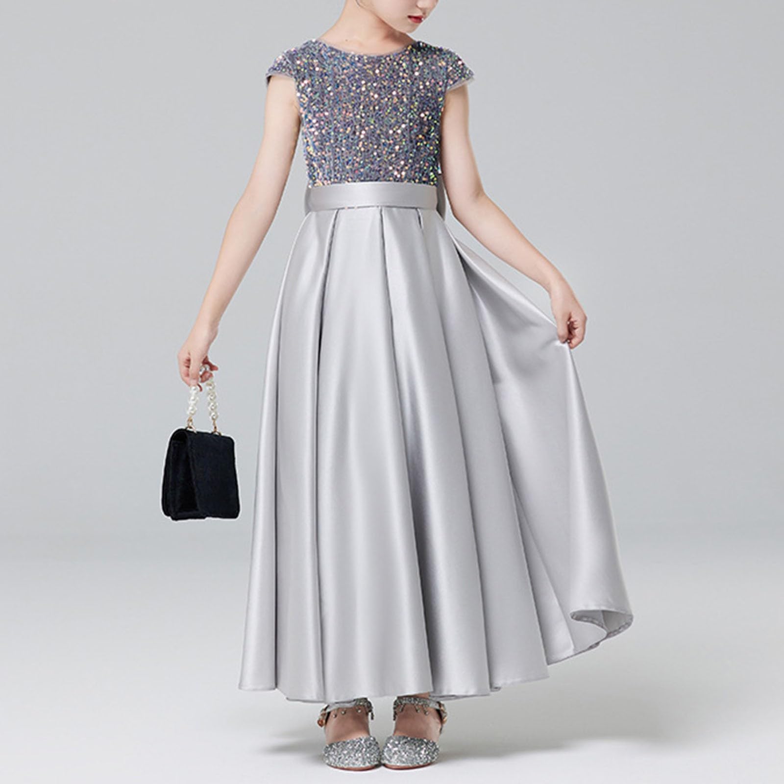 Sommerkleid Mädchen Kleider Sommer Kinder Freizeitkleid Leichte Mädchenkleider Kinderkleider Elegant Luftige Oktoberfest Karneval Partykleid Ärmelloses Tutu-Outfit Für Aufführungen Elegant
