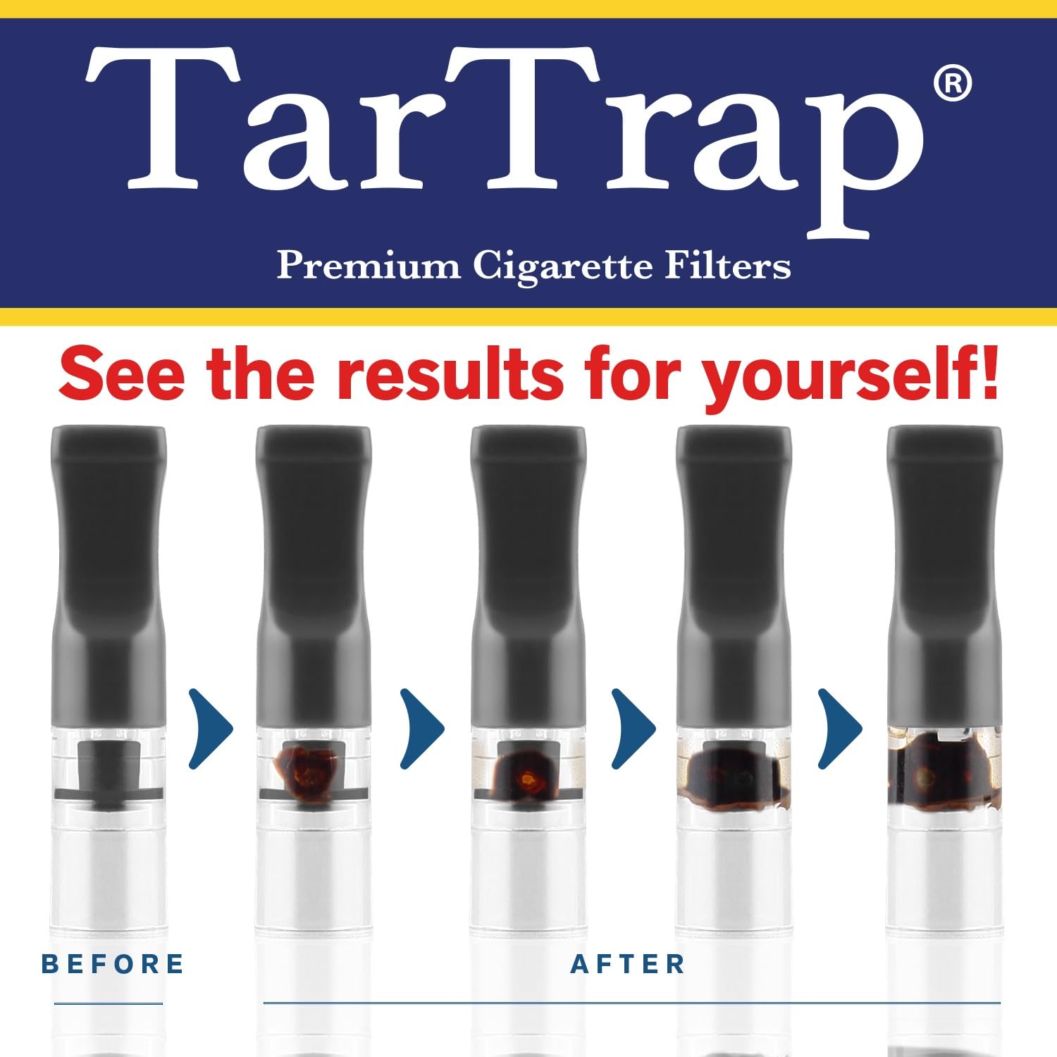 cigarette tar filters do they work Amazon.com: TarTrap 100 Double Filtration Luxury Premium Filters, Tar and  Chemical, Cigarette Filter Tip Holder for Smokers, Take The Nic and Tar Bar  Out, Next Generation XL Disposable Cigarette Filters (Black) :