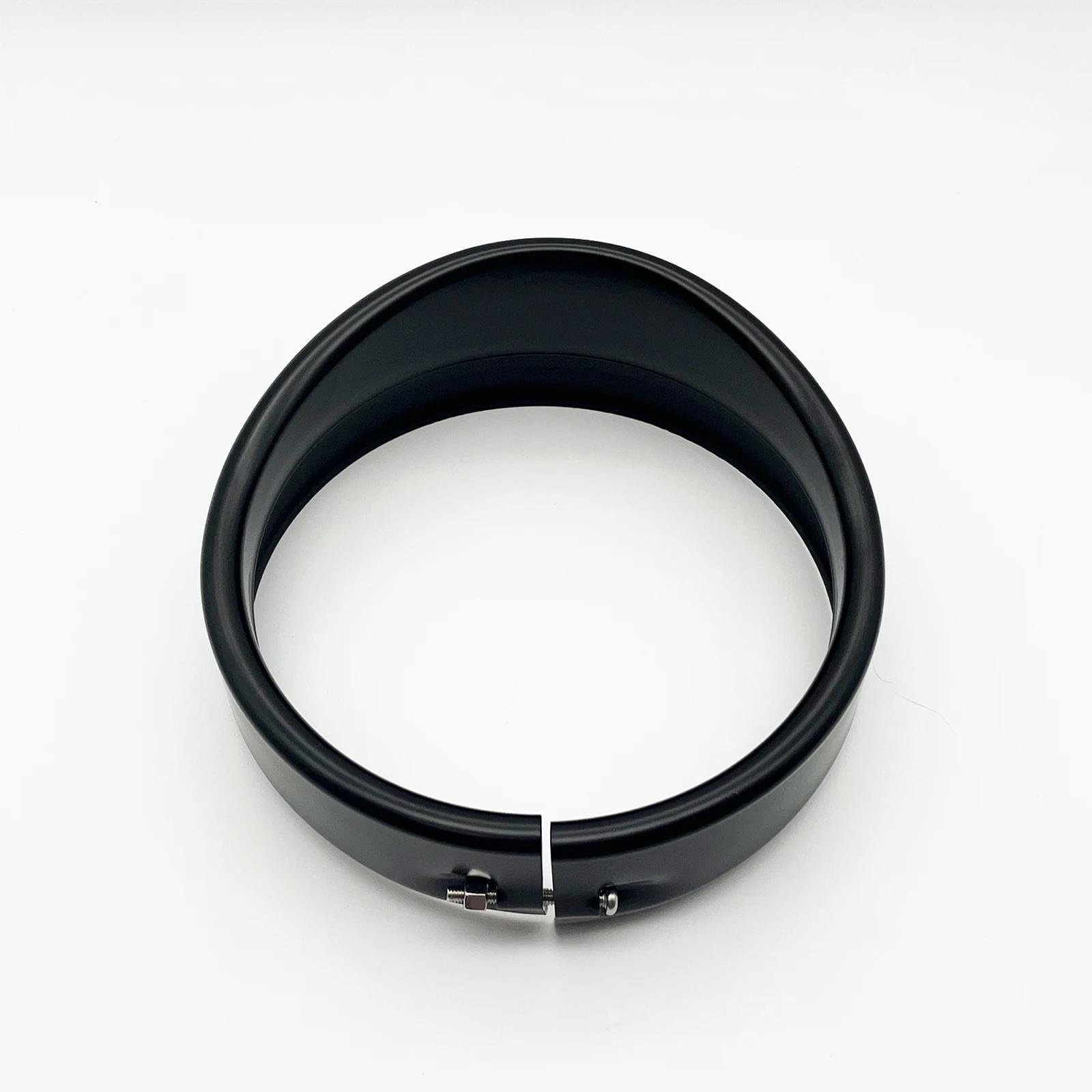 Lunette de Phare Moto 5.75 Pouces Visière pour Supprimer le Chrome Usé