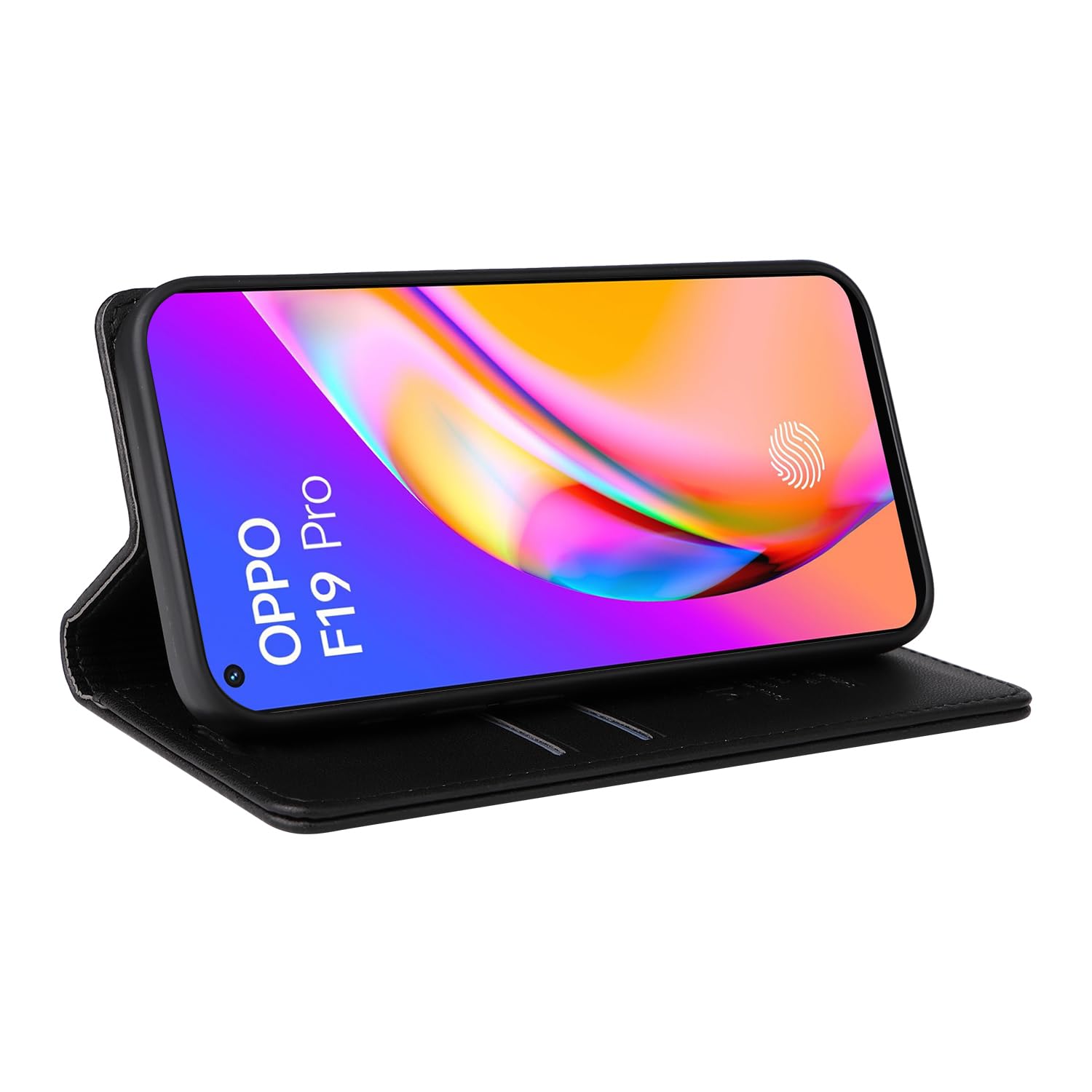 Lihondar Funda Para OPPO A94 5G/A95 5G/F19 Pro + 5G/Reno 5 Z 5G, Premium PU Cuero Billetera Tapa Flip Protectora Carcasa Libro Case Magnético Con Tapa Y Ranura Para Tarjetas Piel Cartera