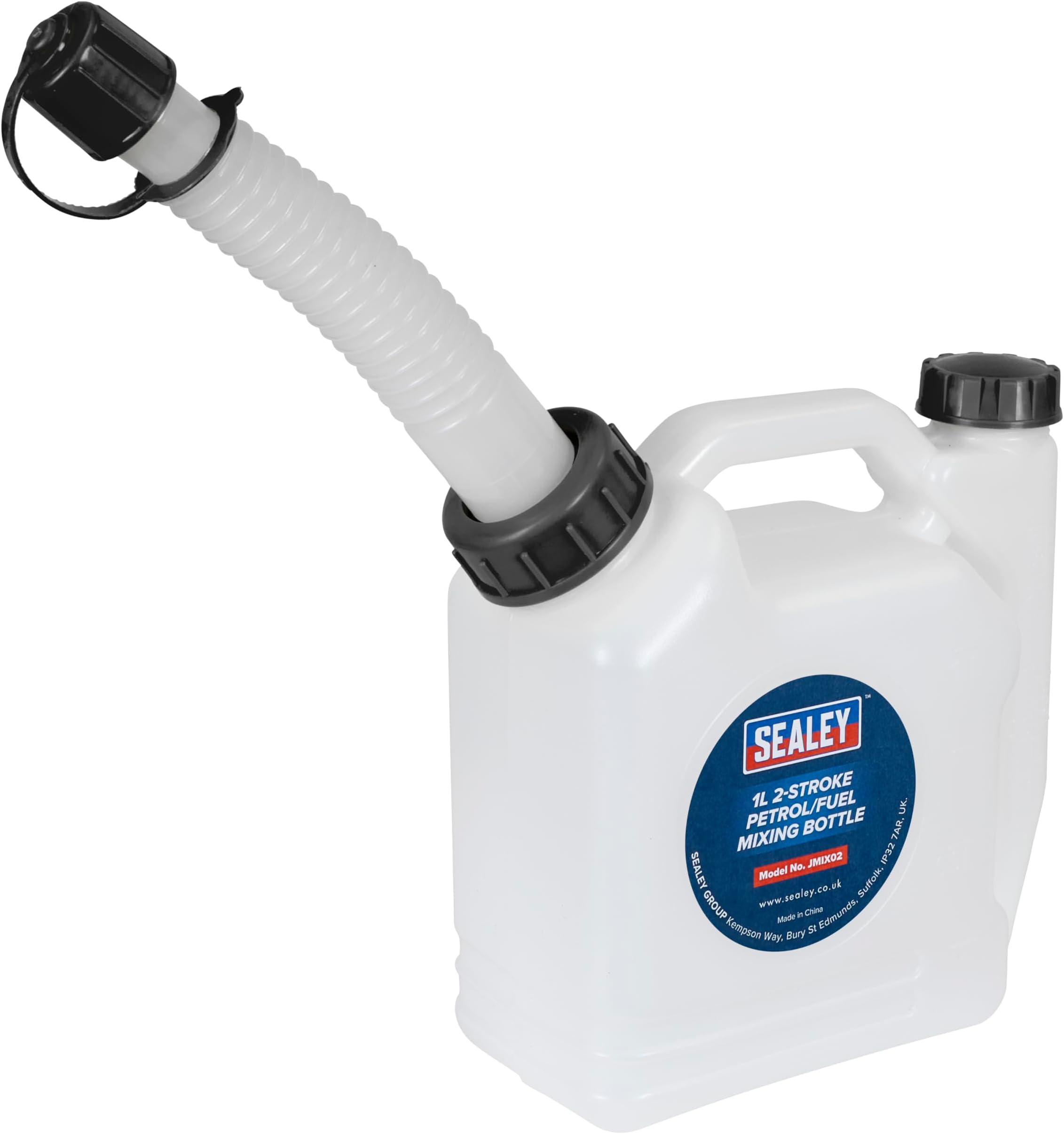 1L 2-Stroke Fuel Mixing Bottle, White