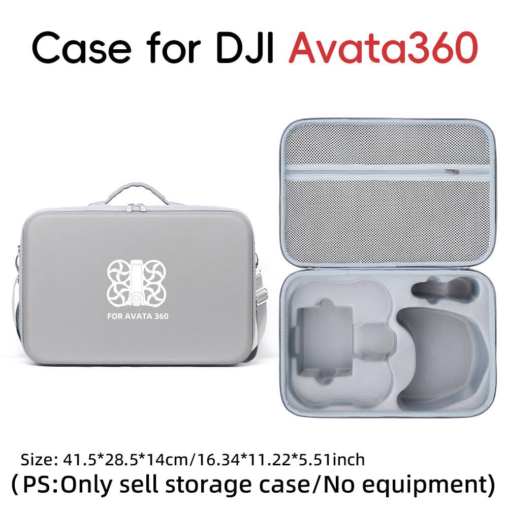 Futerał do DJI Avata 360 Gogle N3, wodoodporna torba do przechowywania PU torba na ramię ochronna torba podróżna do drona Avata 360, koncentratora ładowania, RC Motion 3 i akcesoriów