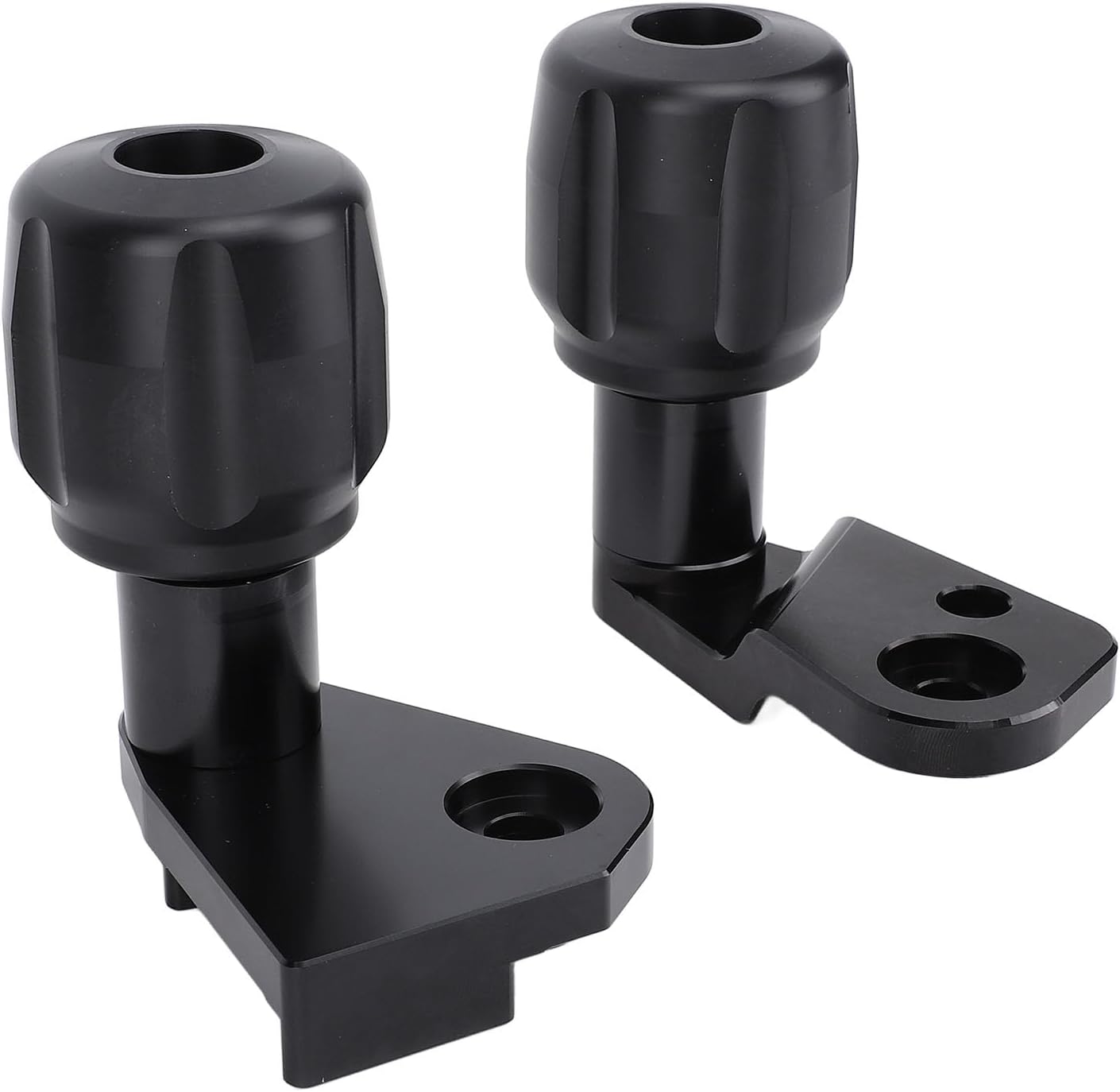 1 Pair of Motorcycle Frame Protectors Left Right Aluminium Black Fall Crash Protector Guard for GSXR 1000 GSXR1000 from 2017 to 2021