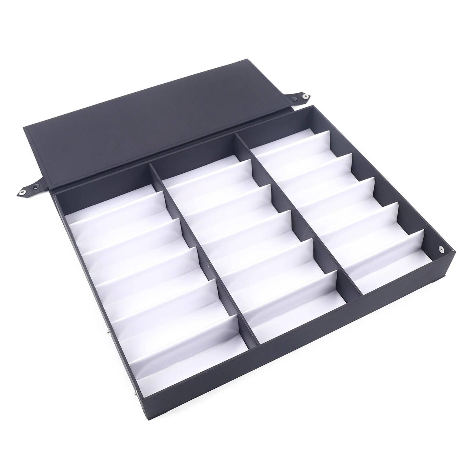 Estuche de almacenamiento for gafas con 18 ranuras, caja expositora rejillas Muilti, soporte for, organizador sol Para Gafas