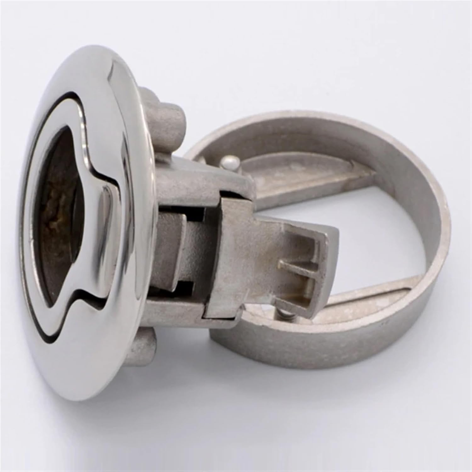 XK246-61-316 M1 Circular Pull Ring Tongue Lock 316 Material with Lock and Without Lock 1Pcs(XK246-61-316)