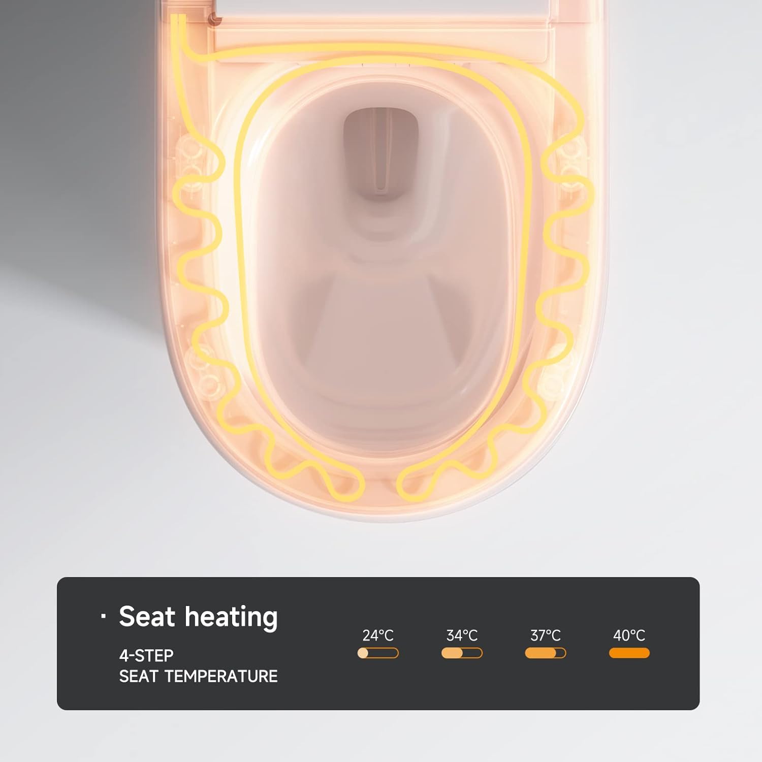 123 Smart Toilet Featuring Warm Water Sprayer, Foot Sensor Operation, Heated Bidet Seat, Raised Tankless Toilet with LED Display 1
