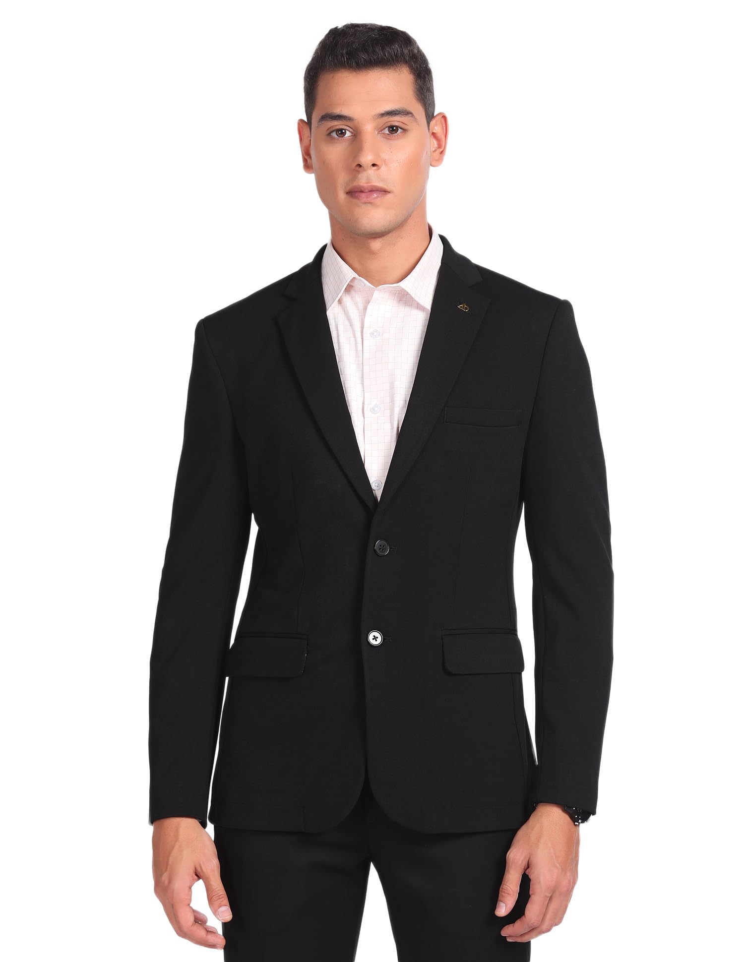 arvind Four Way Stretch Slim Fit Blazer-picture-46