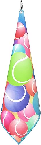 Miniatura 4 de Millie Rose - Toallas de tenis en múltiples estampados de moda, algodón de microfibra suave de 15 x 17 pulgadas con clip de mosquetón, regalos de