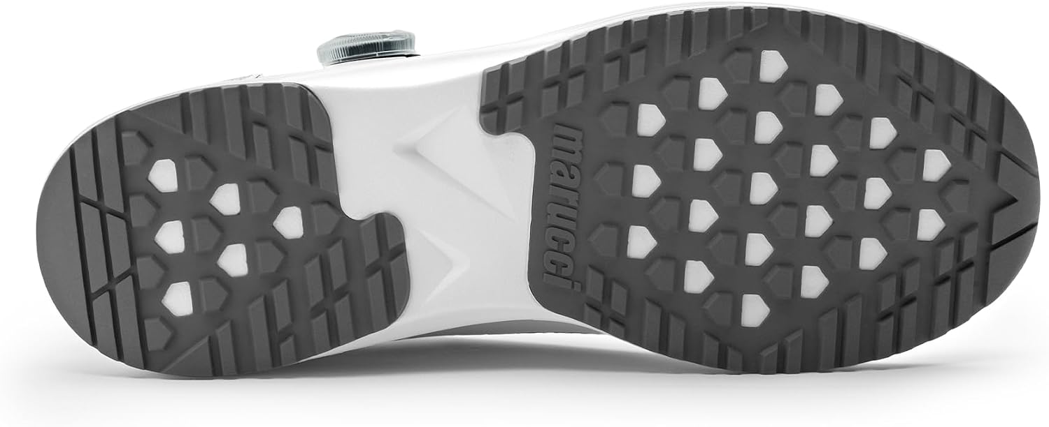 Marucci MXB Trainer BOA Sneakers for Men, White, Baseball Trainer Sneaker, Workout Shoes for Men with BOA L6 Dial System for Secure Adjustable Fit, Lightweight, Breathable & Long Lasting Durability