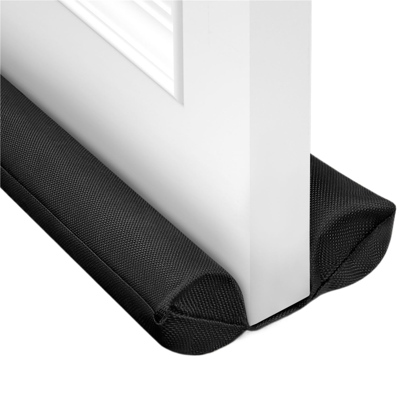 Draft Excluder For Doors Multicolor Door Seal Strip Door Draft Stopper For Bottom Blocker Noise Blocker Adjustable Twin Door Sealing Strip(Black,3 sets)