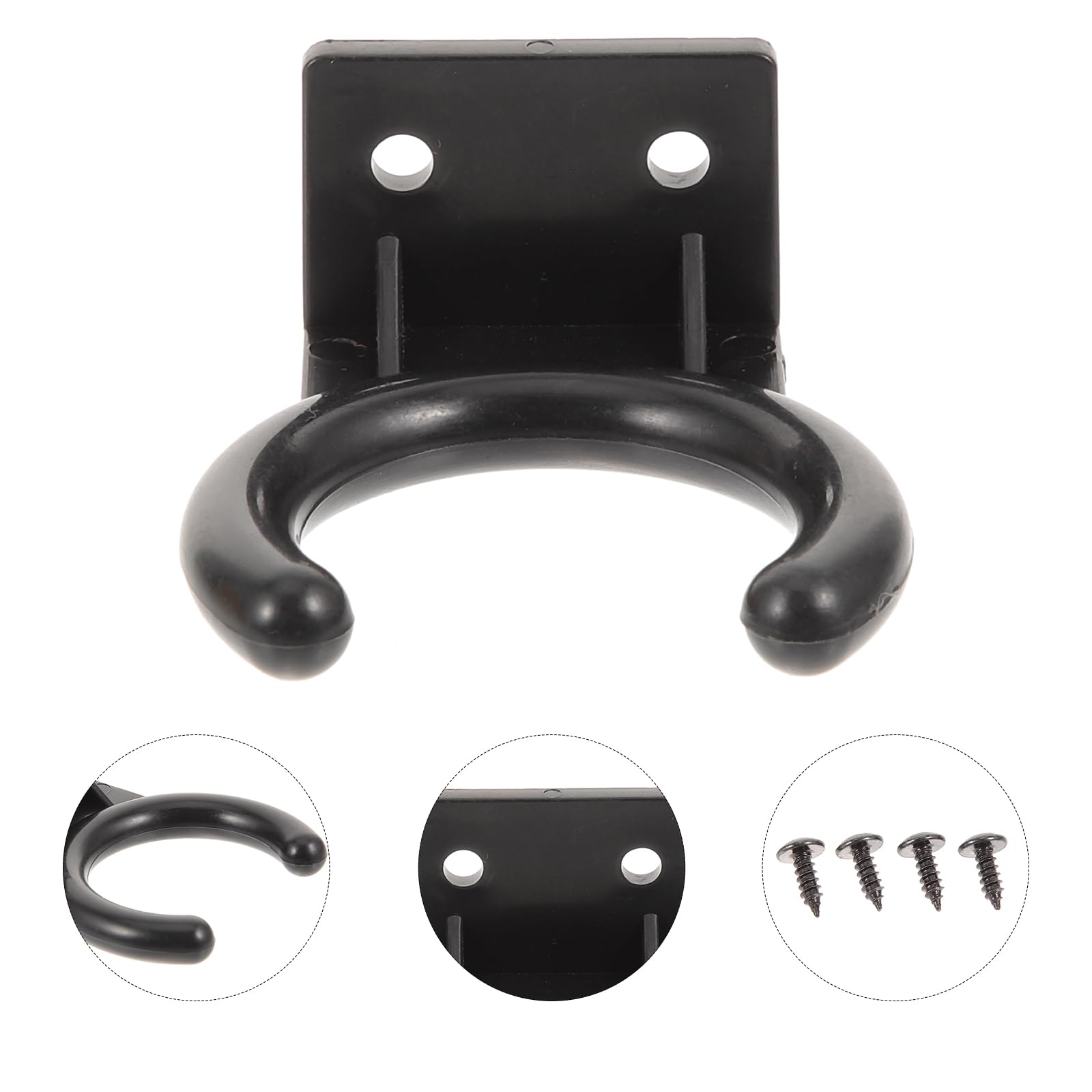 Hemobllo Microphone Wall Mount Holder 4pcs Microphone Holder for Mic Stand Microphone Wall Hanger Microphone Wall Hook Storage Rack Holder Wall Mounted Mic Holder