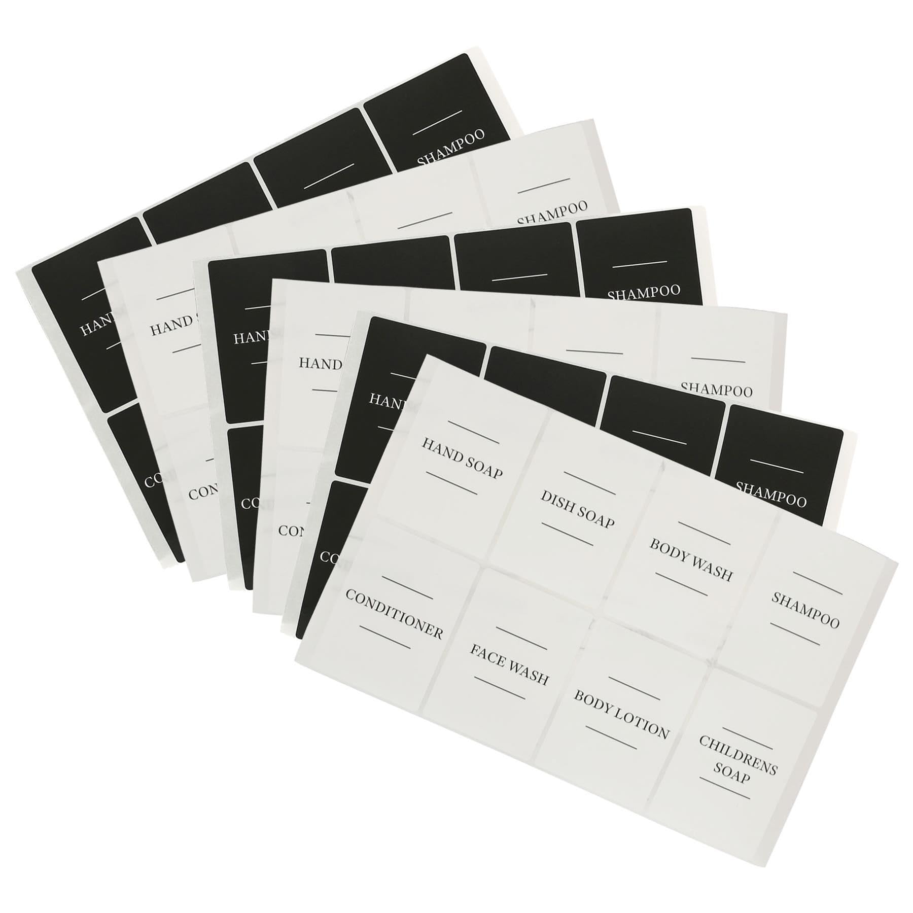 Harbour Housewares 48pc Soap Dispenser Labels - Multicolor
